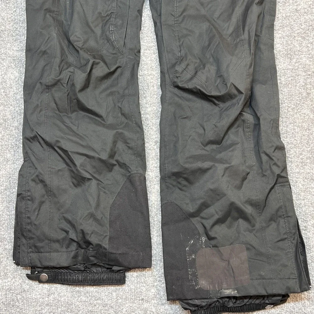 Columbia Snow Pants Mens Medium Black Insulated Ski Waterproof Zip Pockets